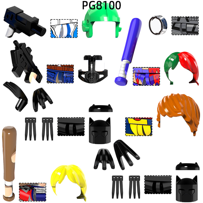 Model Kit Pg - Set di Mattoncini MOC PG8100: Accessori