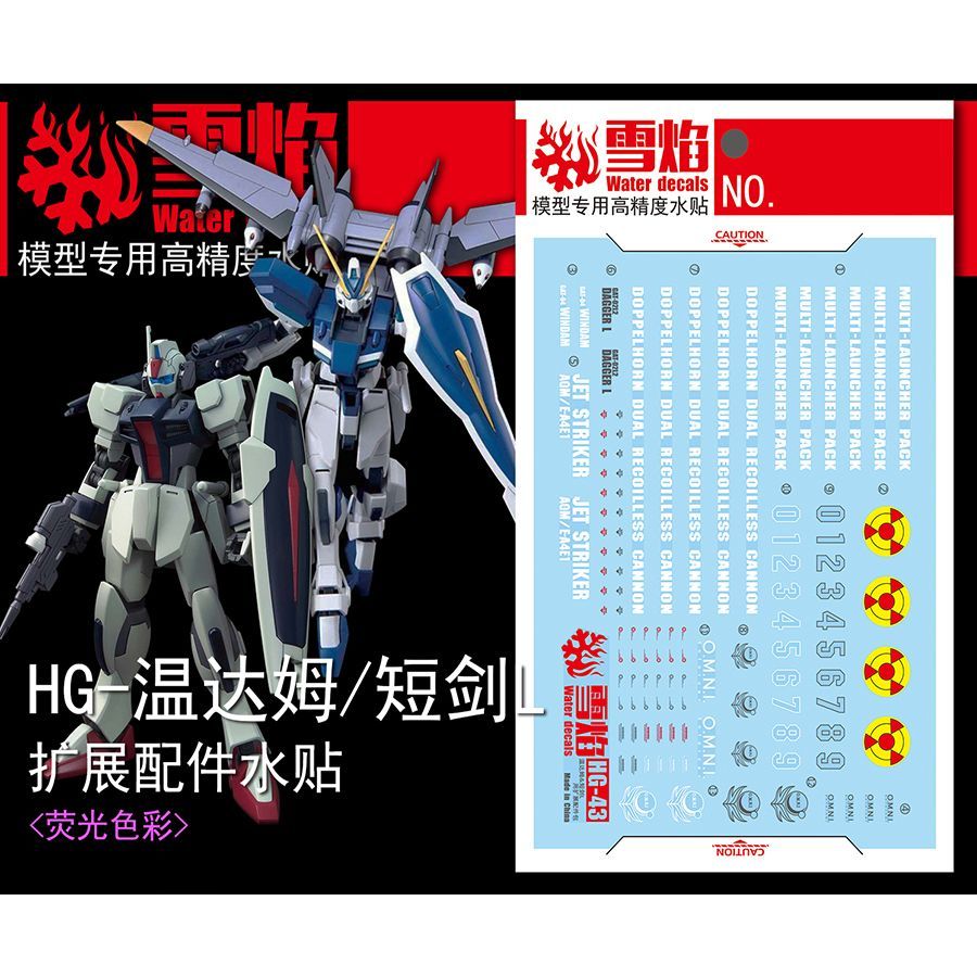 Model Kit Hg - Decalcomanie fluorescenti ad alta precisione per