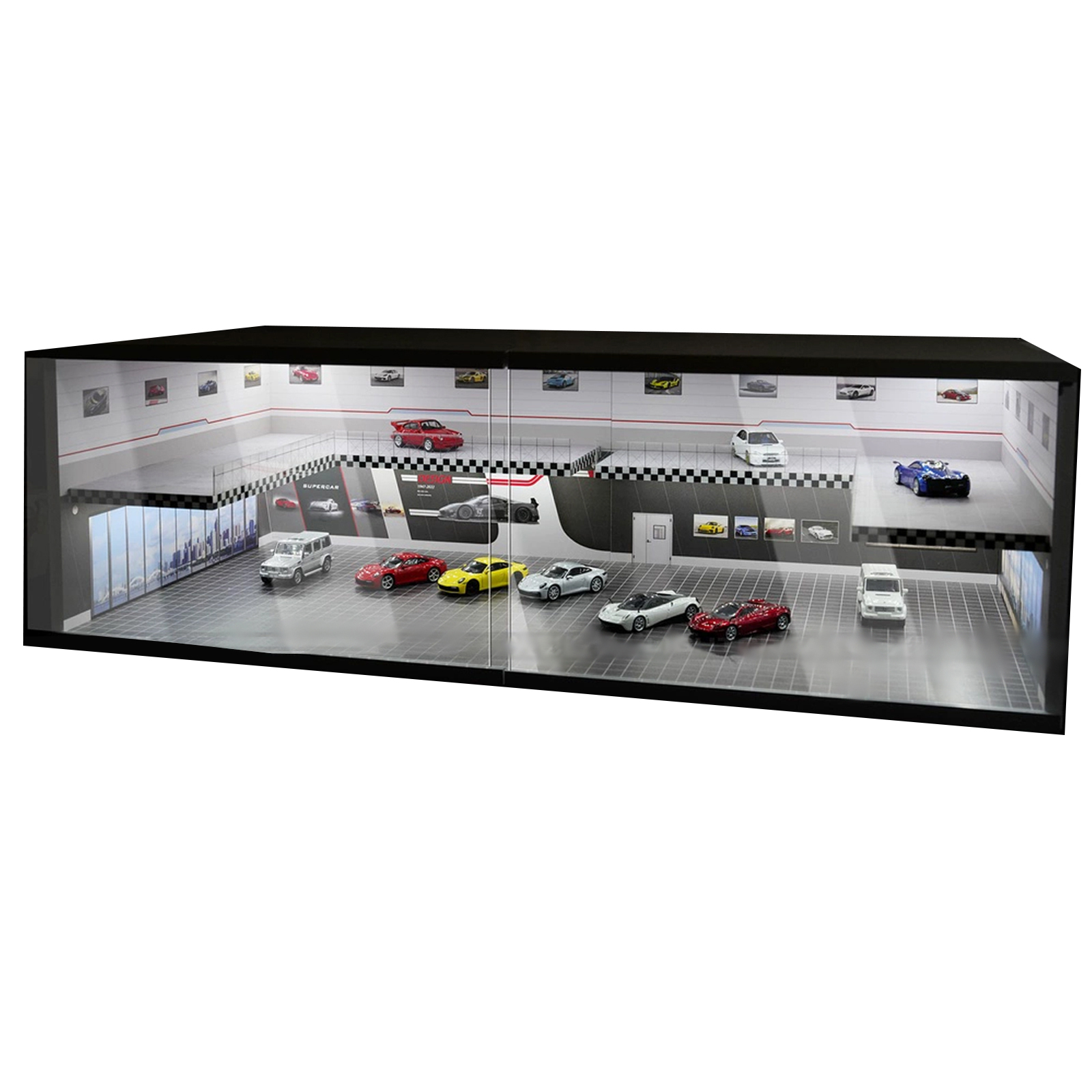 Vetrina Diorama LED a doppio s - Model Kit Display Case recensione e prezzo