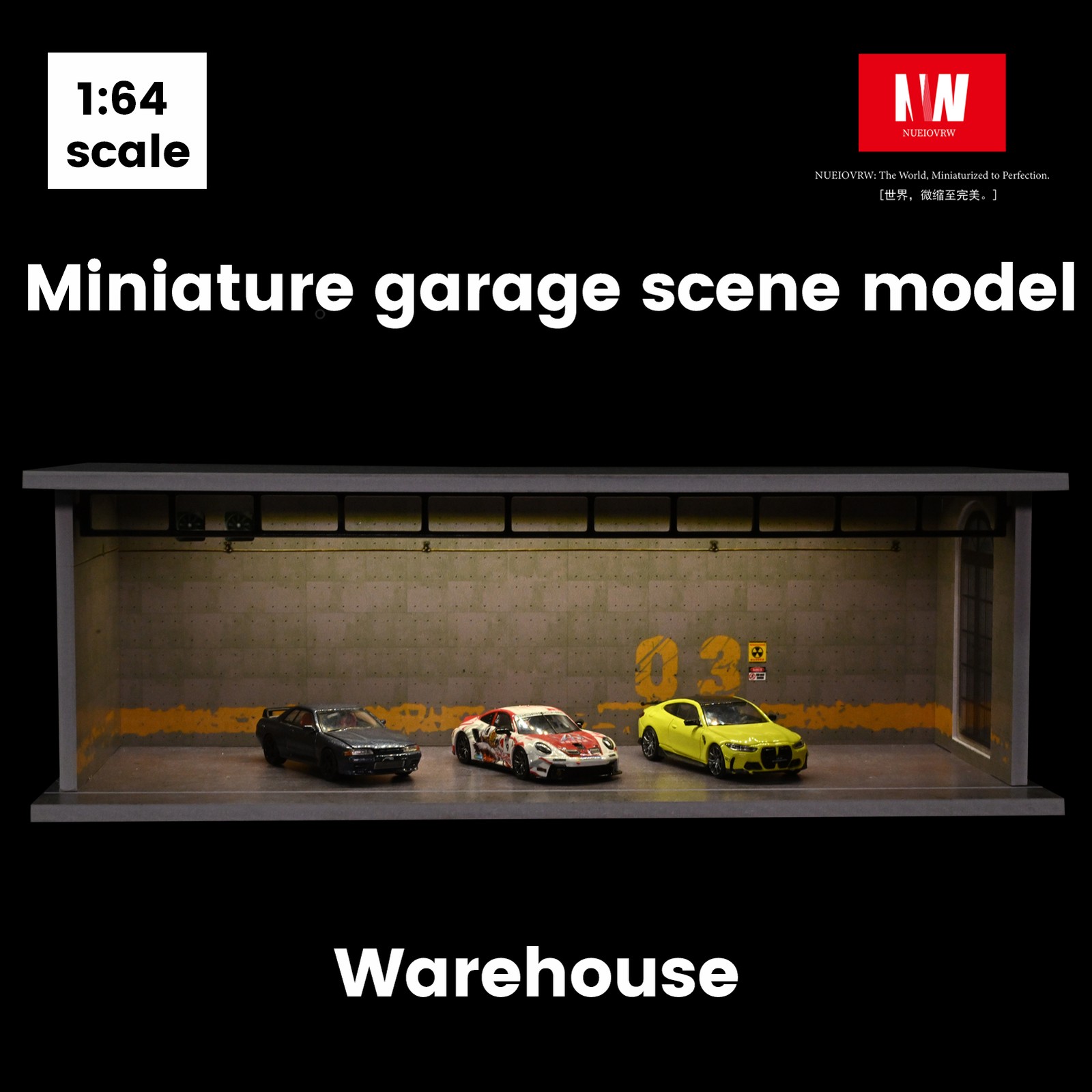 Diorama 1:64 Modello di garage - Model Kit Display Case recensione e prezzo